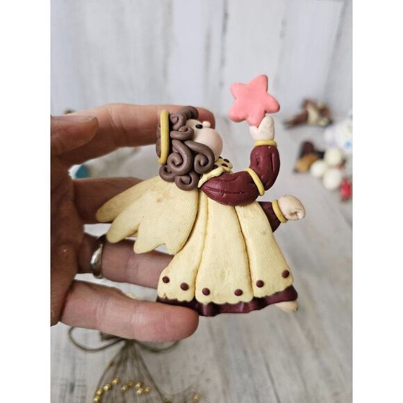 Angel vintage set magnet ornament tree wire ornament angel - Picture 7 of 10